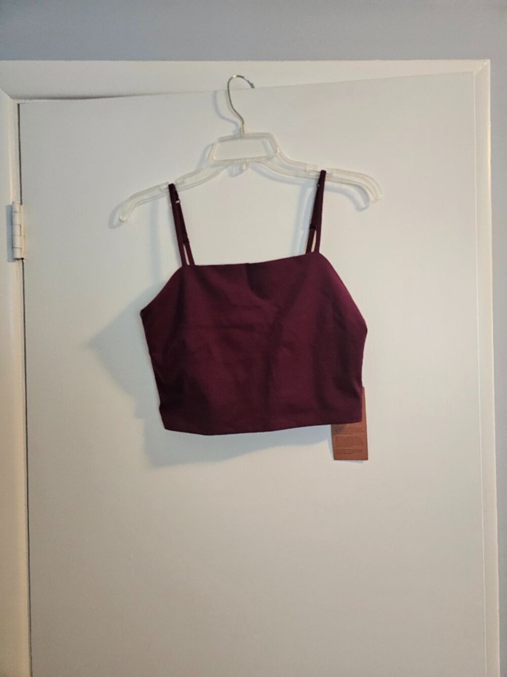 NWT Girlfriend Collective Devon Compressive Cami in plum sz L